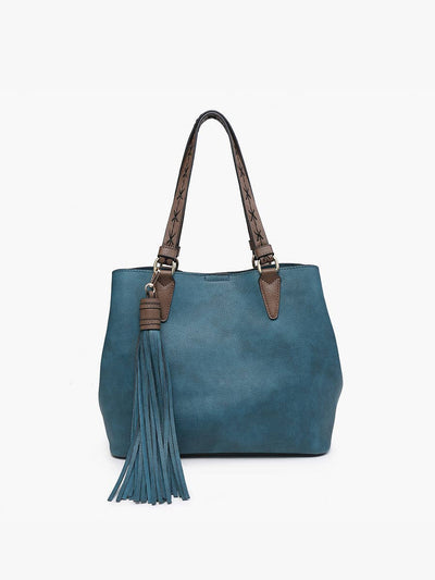 Aliza Large Tassel Satchel