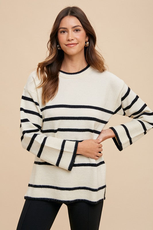 Audrey Loose Fit Block Sweater