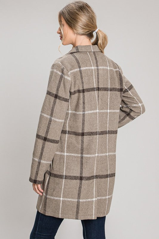 Bailey Windowpane Plaid Jacket