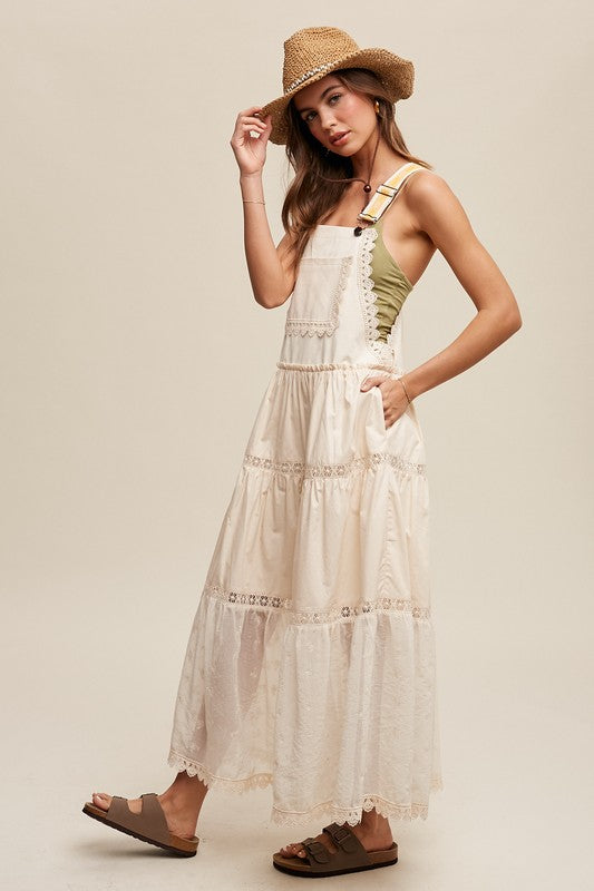 Miranda Lace Overall Maxi Dress