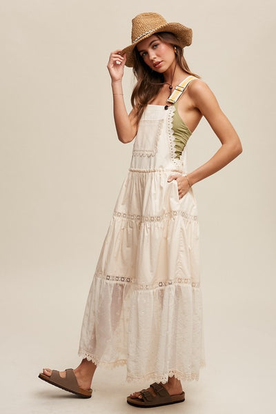 Miranda Lace Overall Maxi Dress