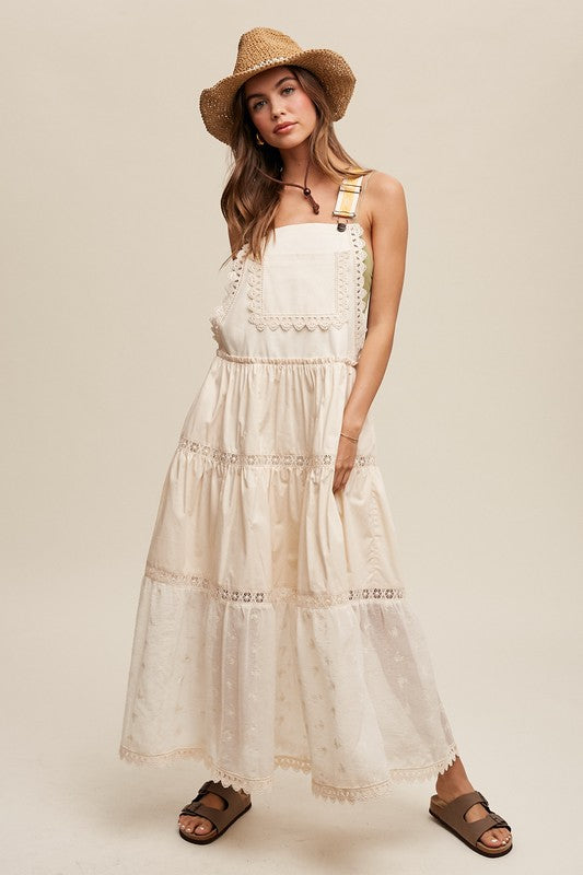 Miranda Lace Overall Maxi Dress