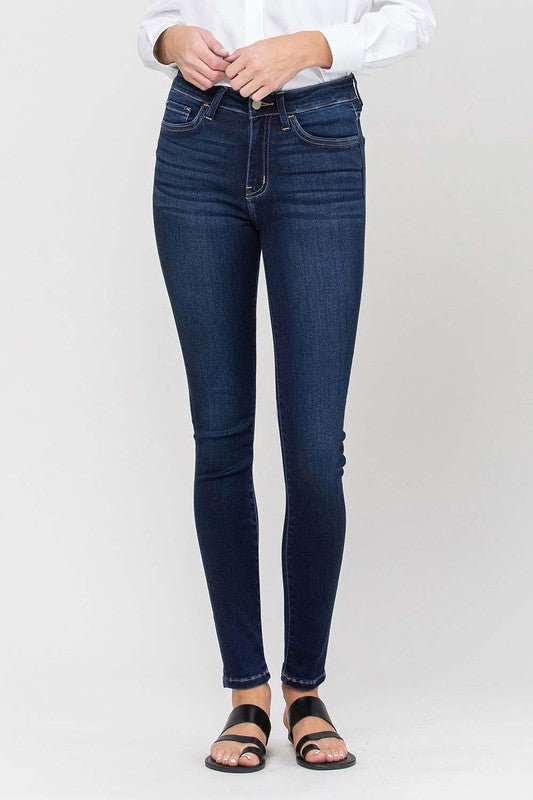 Rockford Mid Rise Ankle Skinny Denim