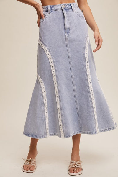 Kennedy Mermaid Denim Skirt