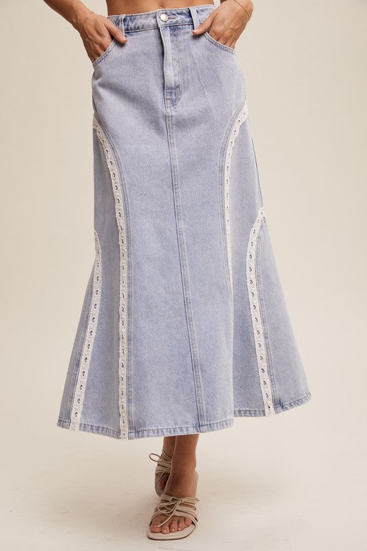 Kennedy Mermaid Denim Skirt