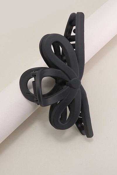 Matte Bow Hair Claw Clip