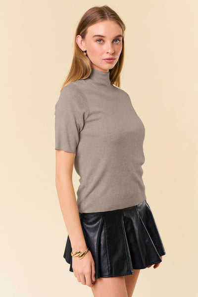 Ula Mock Neck Sweater Top