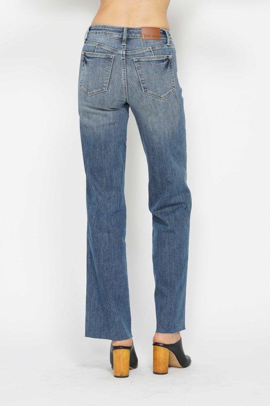 Ashville Mid Rise Vintage Straight Denim