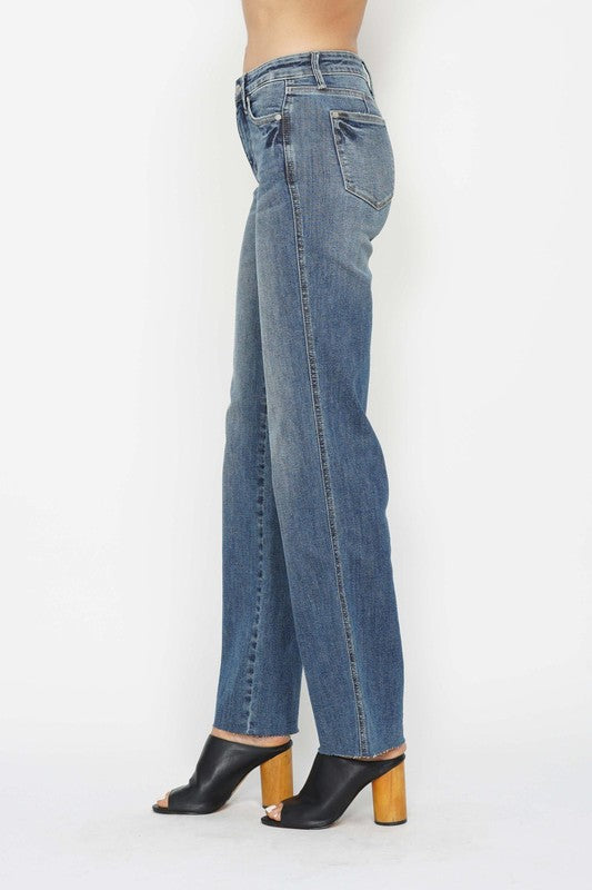 Ashville Mid Rise Vintage Straight Denim