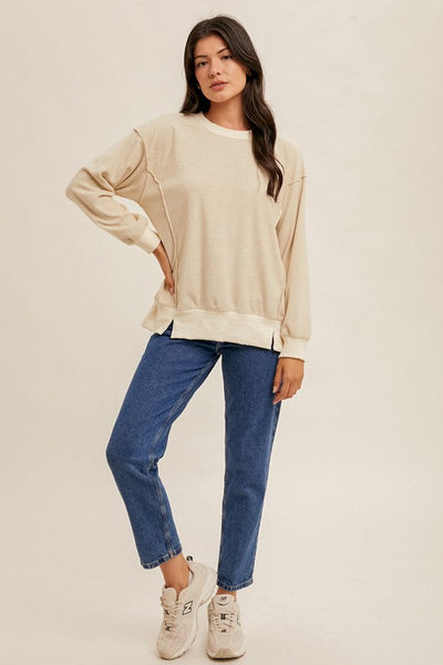 Edie Oversized Velour Sweatshirt