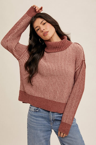 Kori Two Tone Chenille Sweater