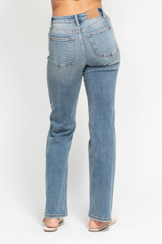 Idabel High Rise Dad Straight Denim