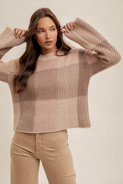 Amanda Multi Checker Sweater