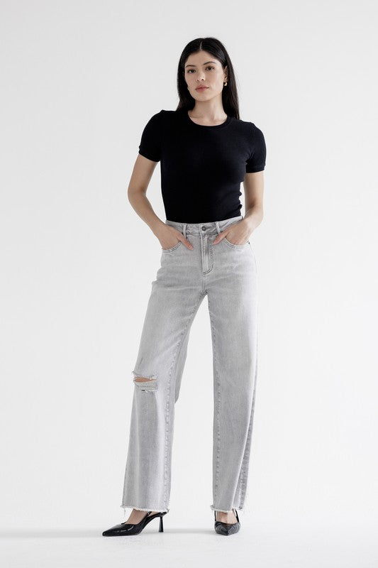 Boise High Rise Wide Leg Denim