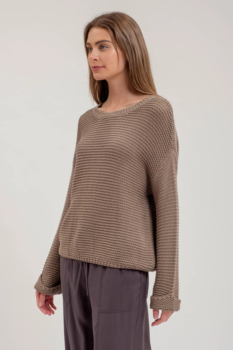 Marianne Crewneck Cuffed Sweater