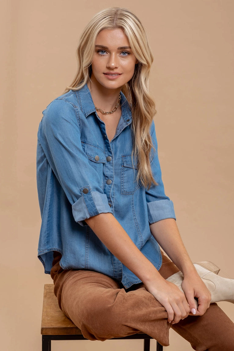 Jules Chambray Denim Shirt