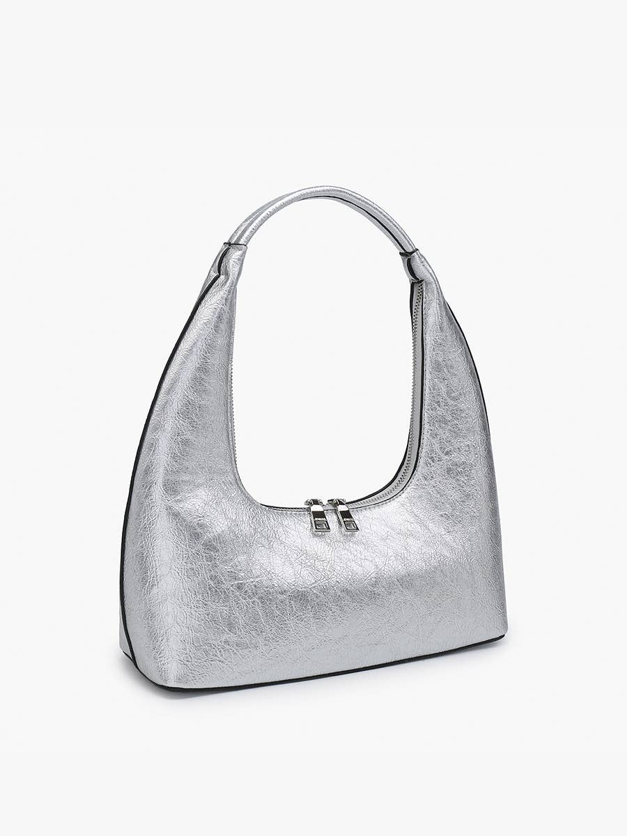 Atlanta Shaped Metallic Shoulder Bag