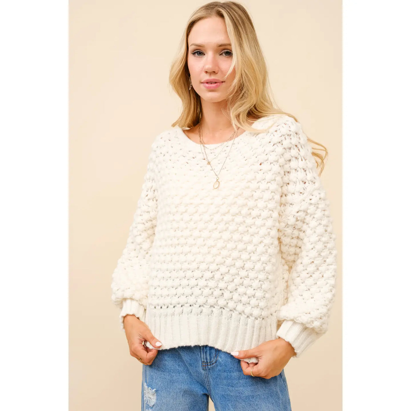 Linden Bubble Texture Sweater