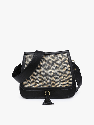 Bailey Contrast Crossbody w/ Guitar Strap