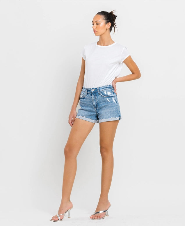 Columbia Cuffed Denim Shorts