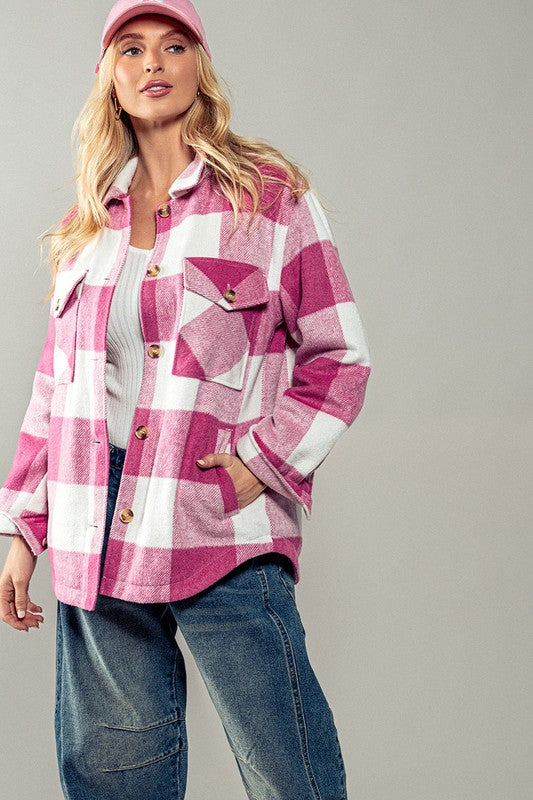 Teddy Plaid Classic Jacket