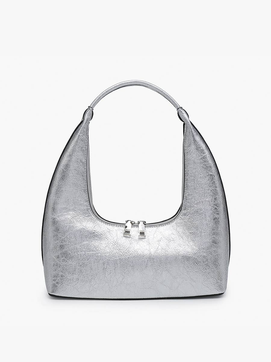 Atlanta Shaped Metallic Shoulder Bag