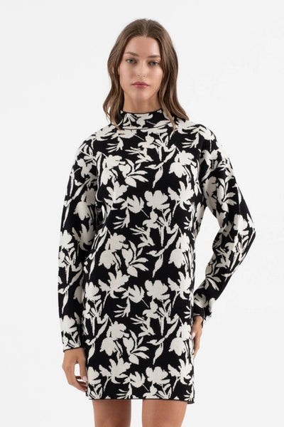 Kyra Floral Print Sweater Dress