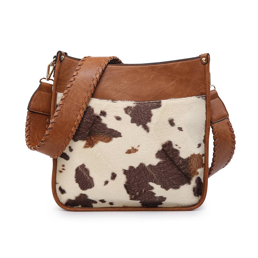 Chloe Cow Crossbody with Guitar Strap