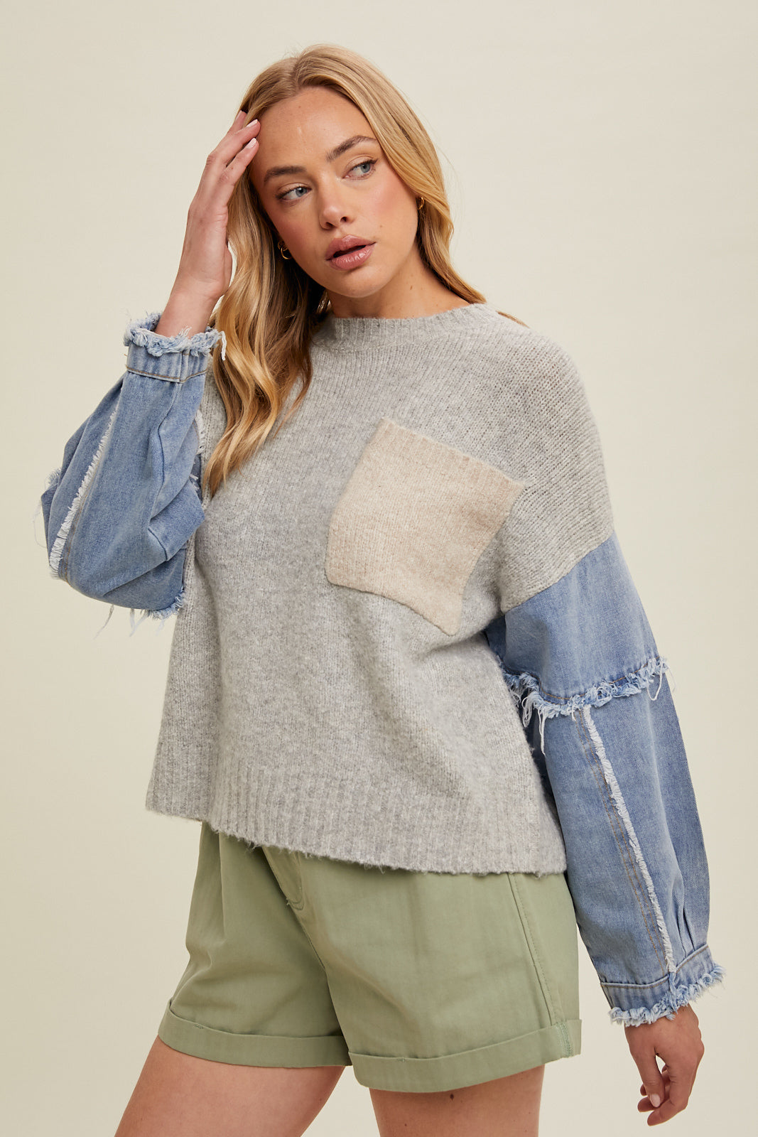 Jillian Contrast Sweater