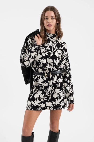 Kyra Floral Print Sweater Dress