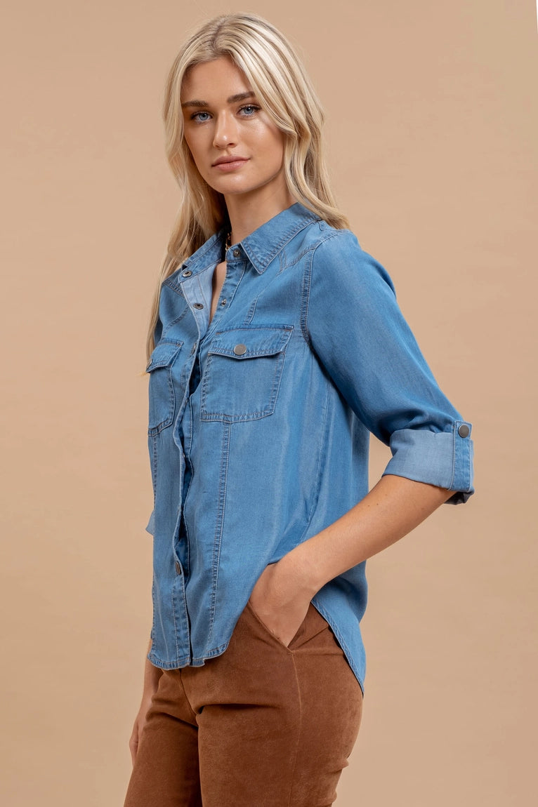 Jules Chambray Denim Shirt