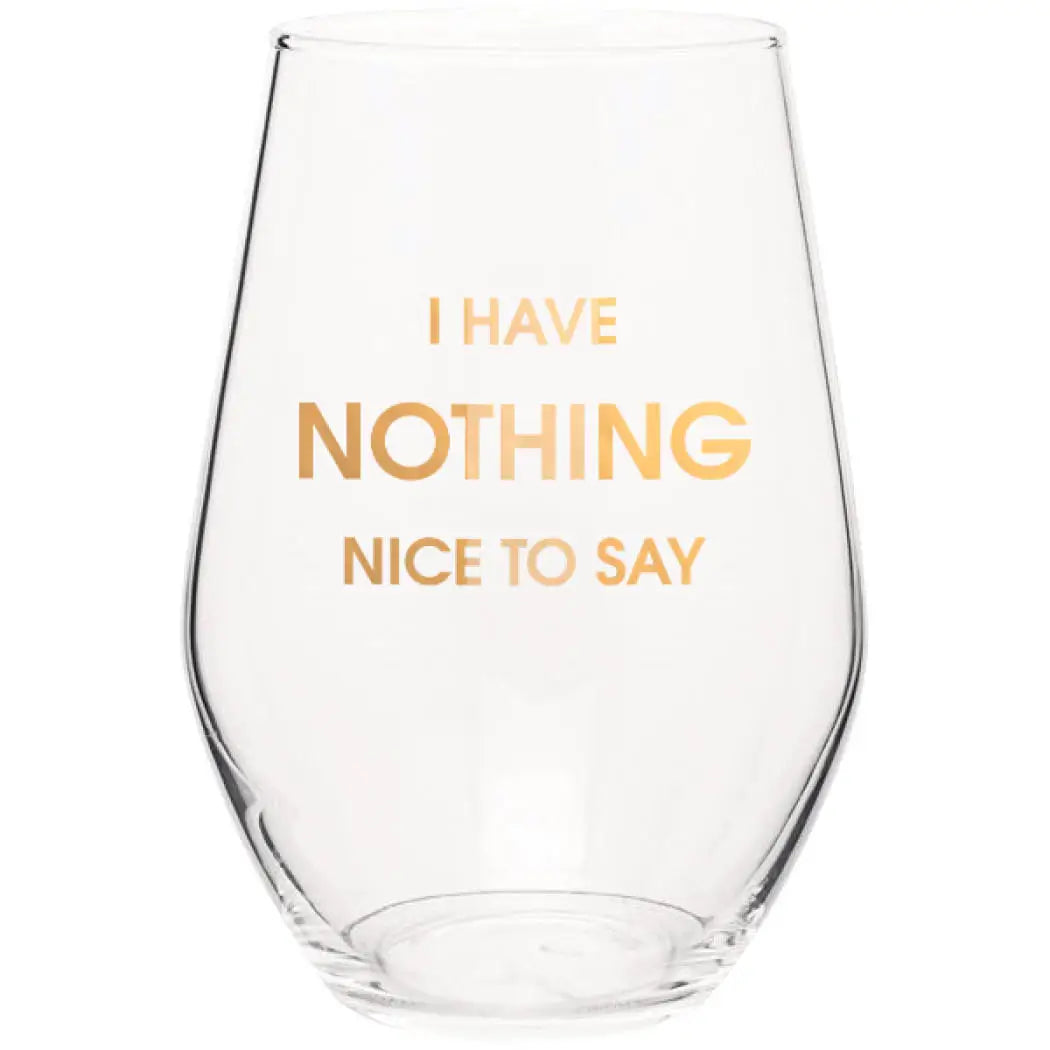 LOL Cheese Stemless Wine Glass