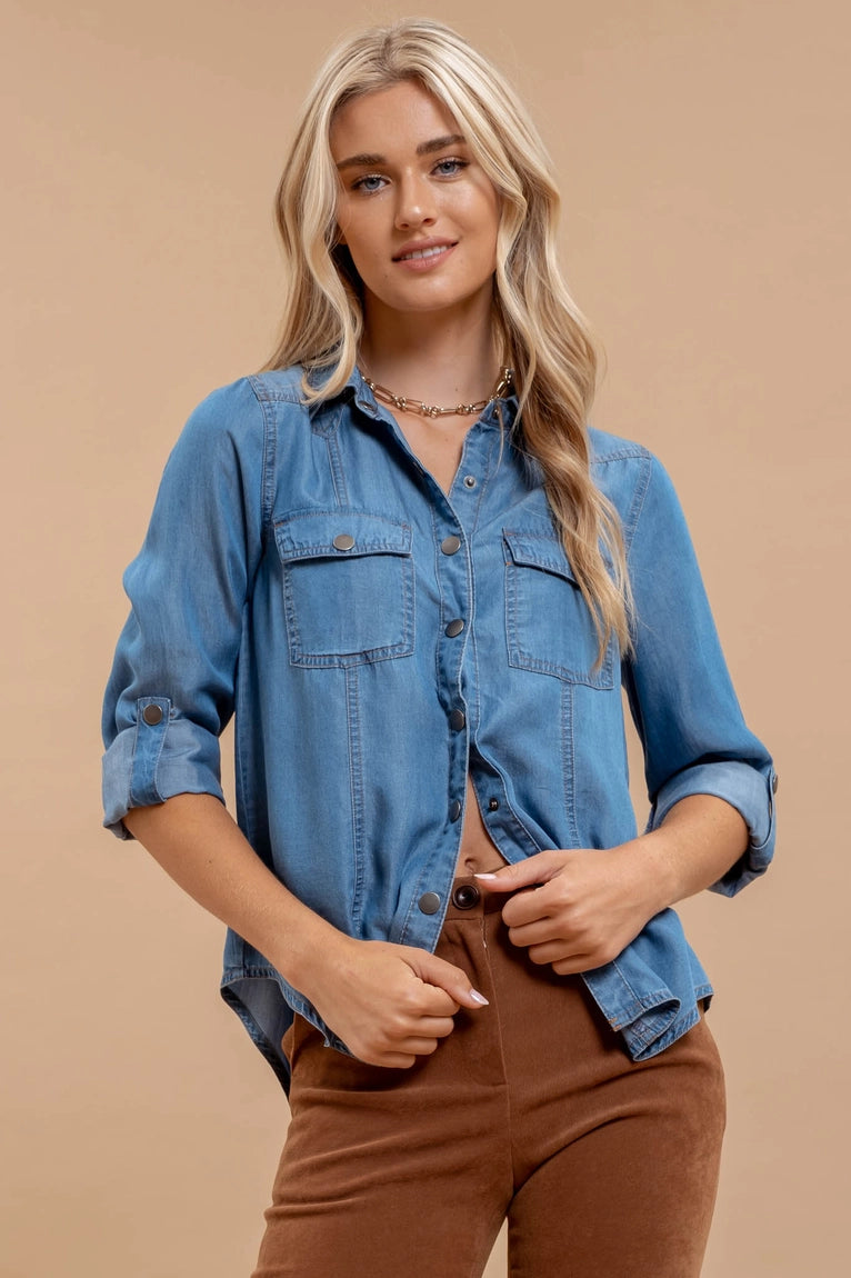 Jules Chambray Denim Shirt