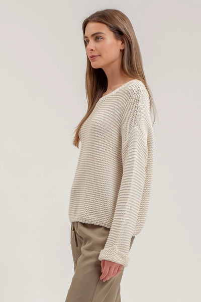 Marianne Crewneck Cuffed Sweater