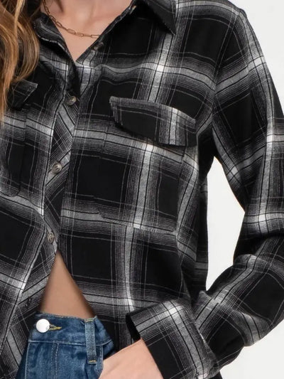 Macey Lightweight Flannel Top