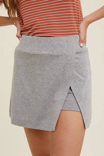 Sangria Knit Tennis Skort